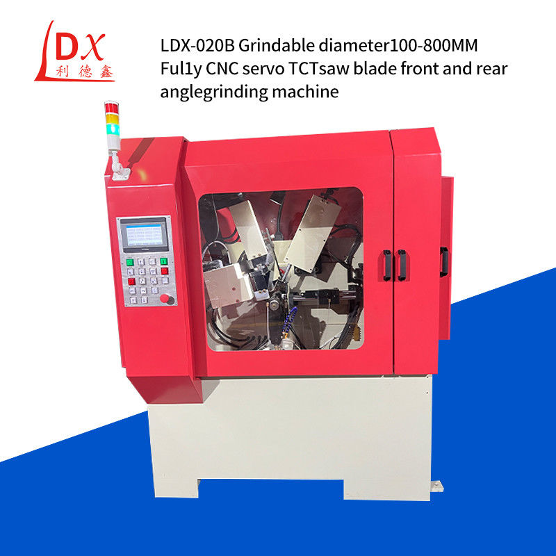LDX-020B πλήρως κλειστό CNC TCT πριονιστήρα με λεπίδα μπροστινή και πίσω γωνία μηχανή άλεσης