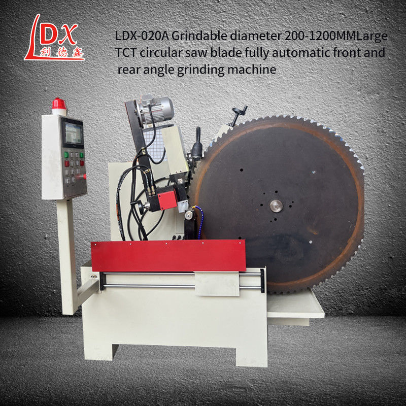LDX-020A 200MM-1000MM Διαμέτρου TCT κυκλική πριονιστική λεπίδα Μέτωπο και πίσω γωνία μηχανή άλεσης
