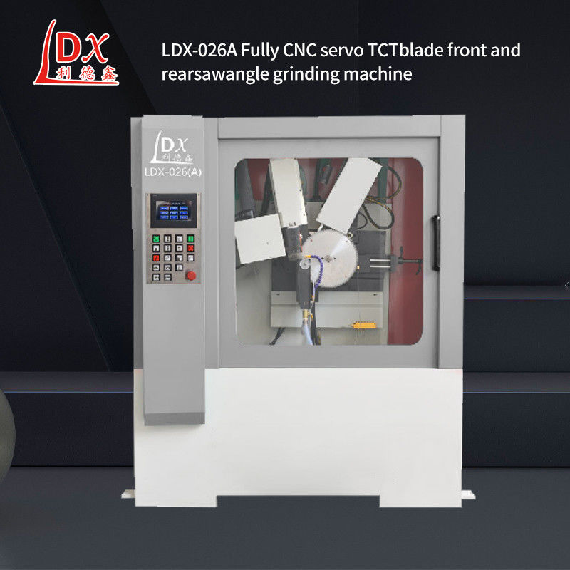 LDX-026A Πλήρως κλειστή μηχανή CNC κυκλικής πριονιστικής λεπίδας με μπροστινή και πίσω γωνία