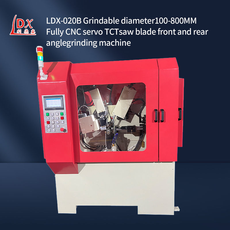 LDX-020B Servo τροφοδοσία πλήρης CNC πριονιστήρα με λεπίδα μπροστινή και πίσω γωνία γλιτώνει μηχανή