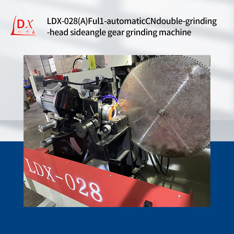 LDX-028A Εργαλεία σερβοεξοπλισμού CNC κυκλική πριονιστική λεπίδα διπλή κεφαλή τριβής πλάγια γωνία μηχανή τριβής